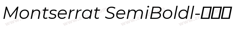 Montserrat SemiBoldl字体转换